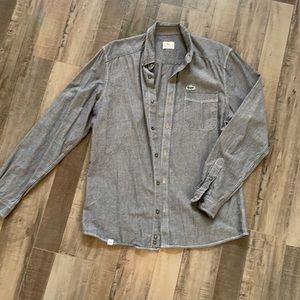 Gray Lacoste Sport Button Up